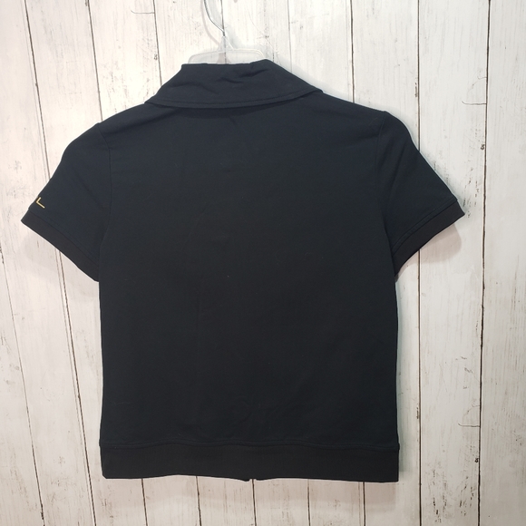 Ralph Lauren Active Women's Full Zip Black Jacket Gold Accents Size Small. - Picture 7 of 7